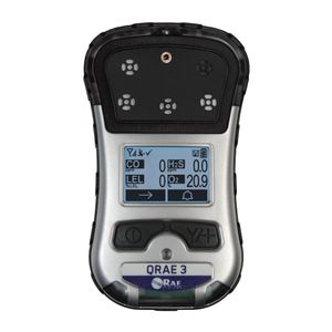 Detector de gas QRAE 3, CO, LEL, O2, NO2